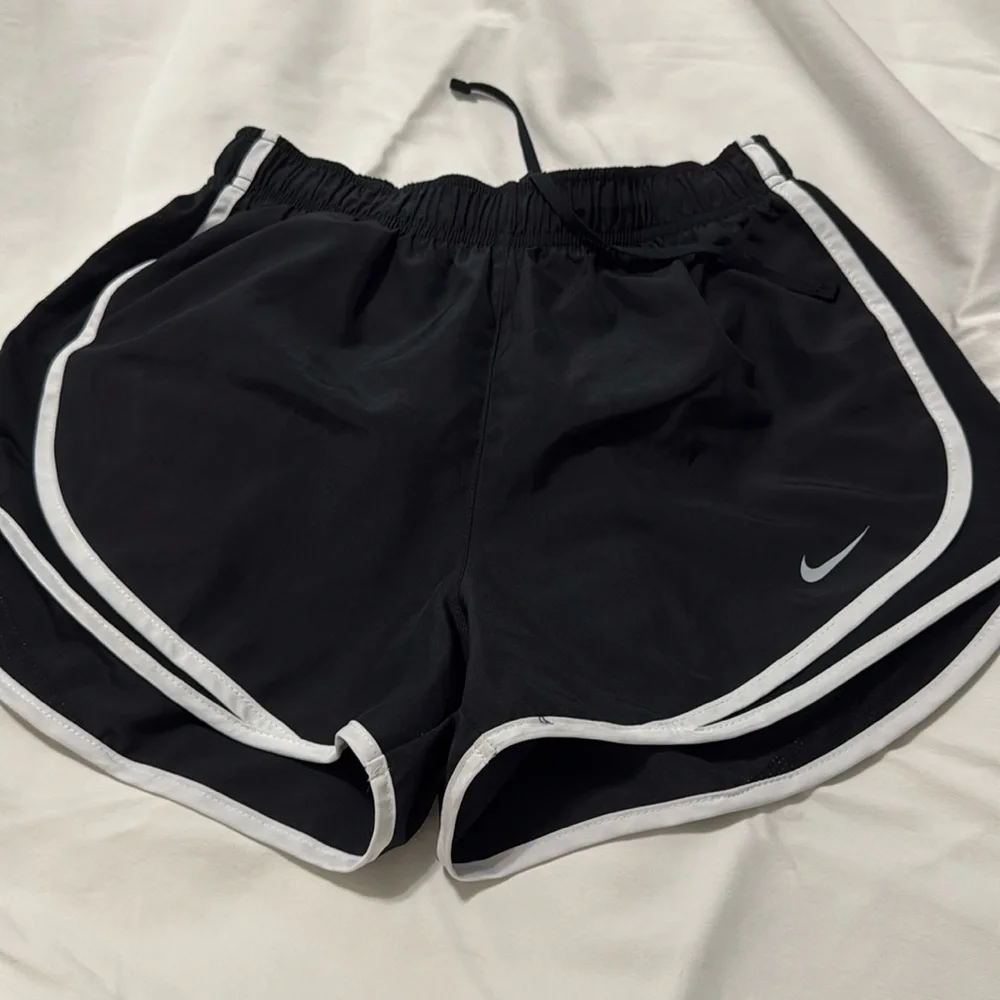 Nike Black and White Athletic Shorts - Picture 1 of 4